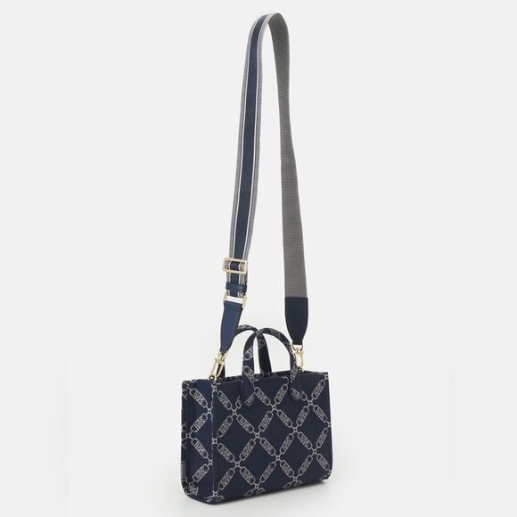 Michael Kors Gigi Large Grab Monogram Denim Tote Bag, Navy, NWT - Picture 11 of 15